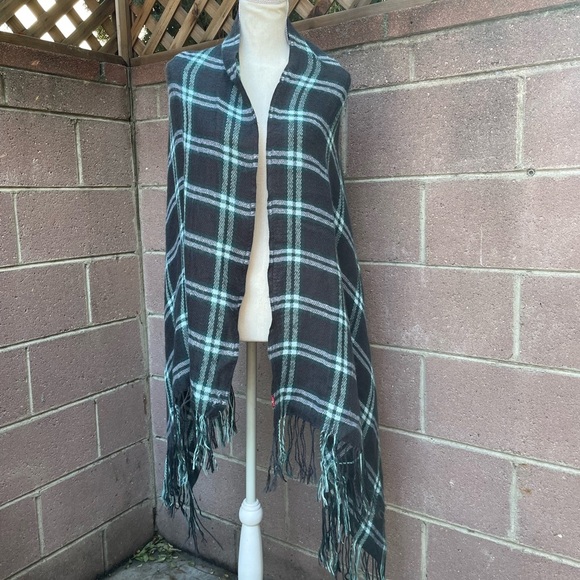 Plaid Scarf Set Blanket Oversized Long One Size - Picture 6 of 13